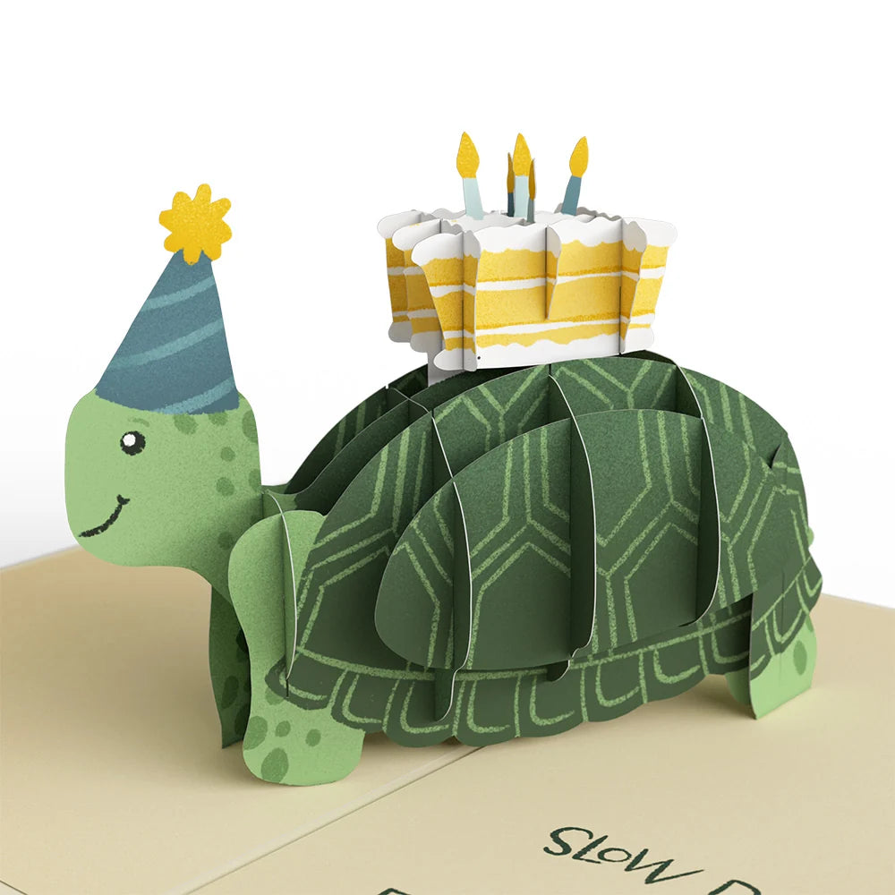 Lovepop Shell-ebrate 18th Birthday Turtle Pop-Up Card and Sentiment Set Candle