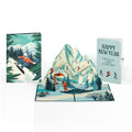 Lovepop Mountain Snowboard Adventure New Year Pop-Up Card and Sentiment Set