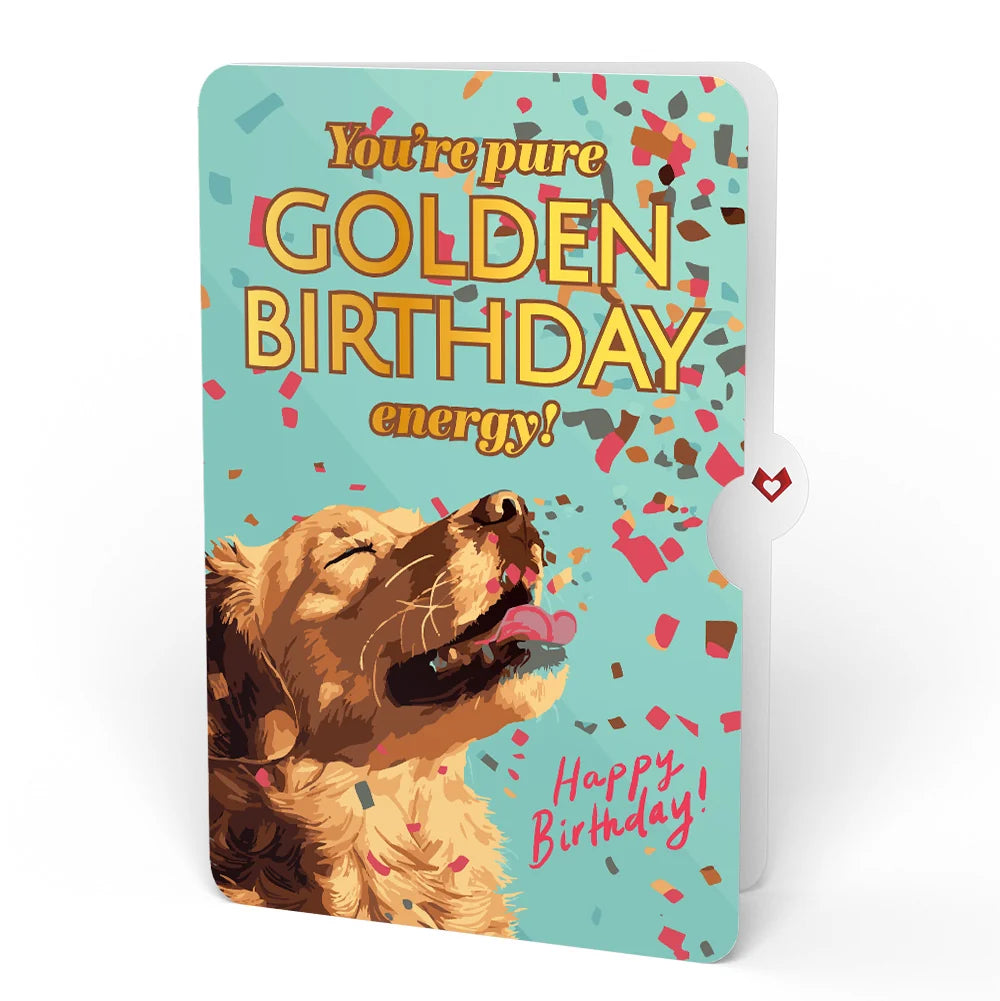 Lovepop Cheerful Tulips Birthday Pop-Up Card and Golden Energy Sentiment Set Vase