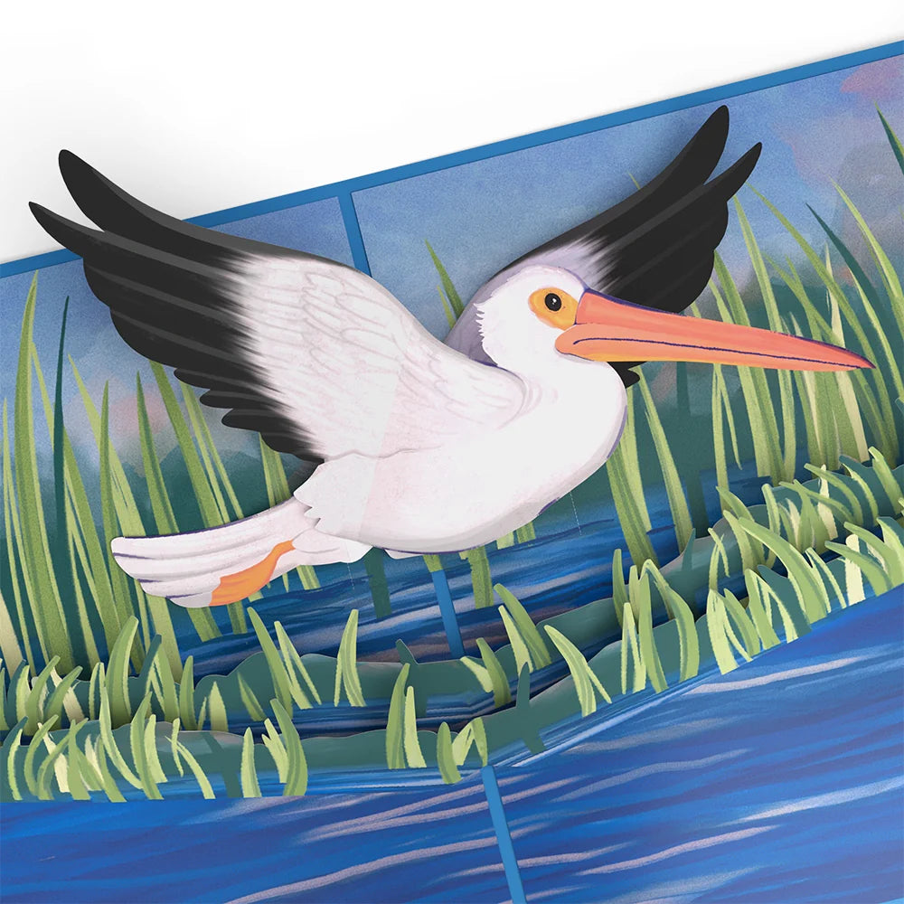 Lovepop Pelican in the Marsh Pop-Up Card