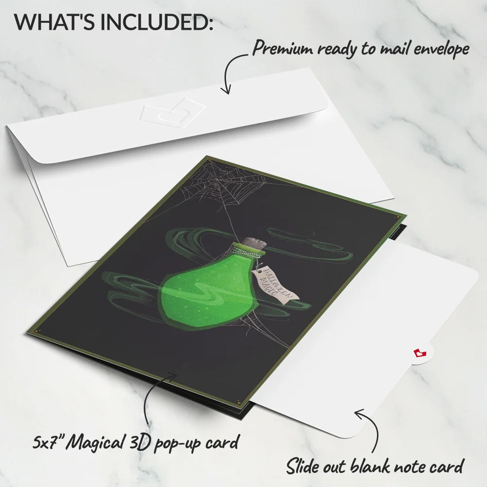 Lovepop Halloween Apothecary Pop-Up Card Bottle