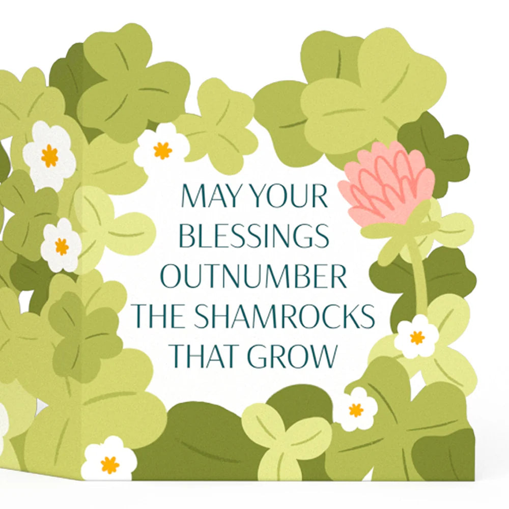 Lovepop Shamrock Blessings Loooooong Card (Expands to 2 feet)