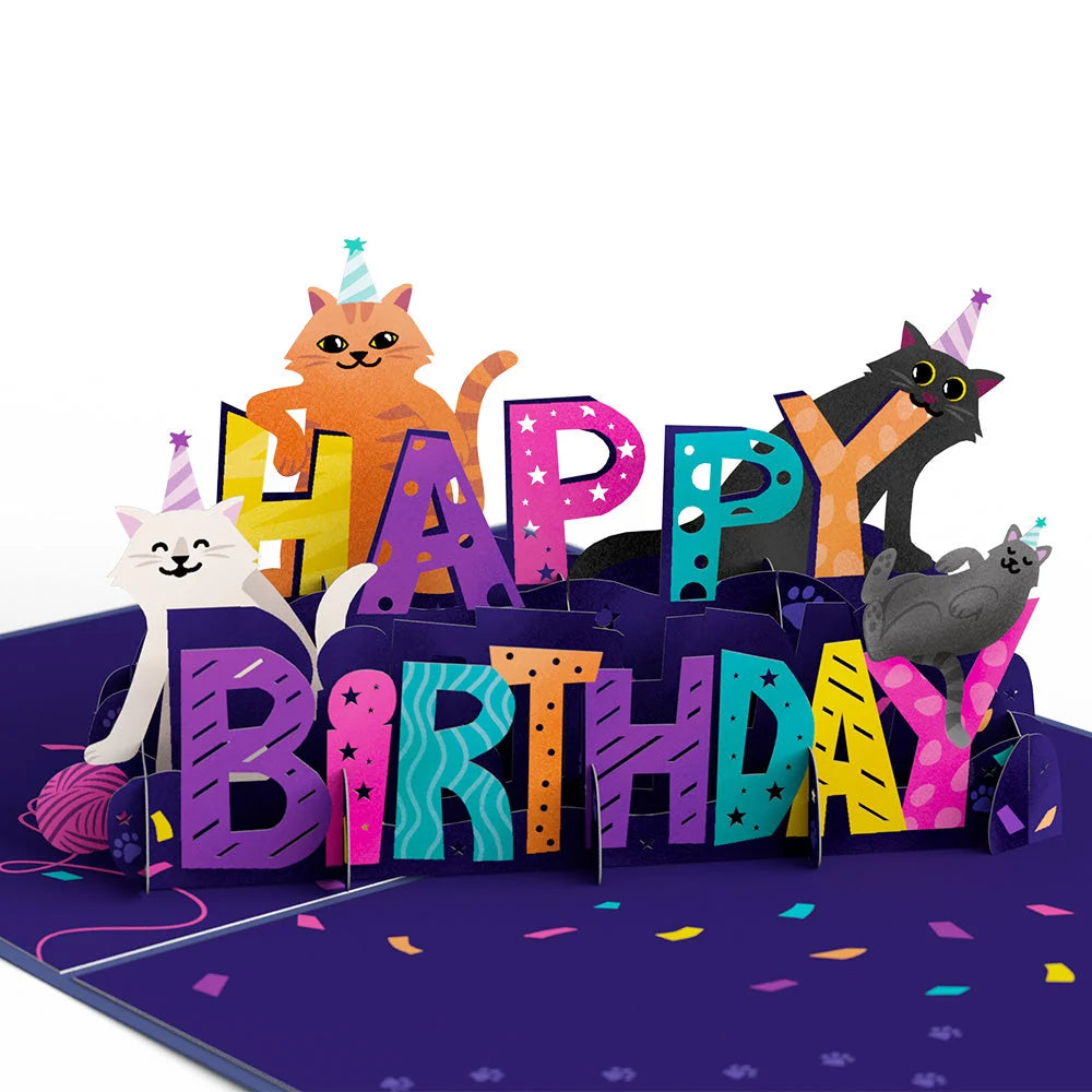 Lovepop Birthday Cats 5-Pack