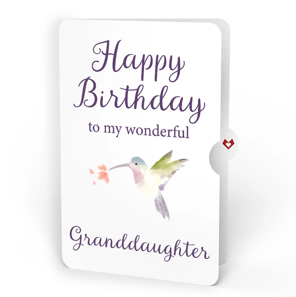 Lovepop Lupine Hummingbird Birthday Pop-Up Card and Sentiment Set for Granddaughter