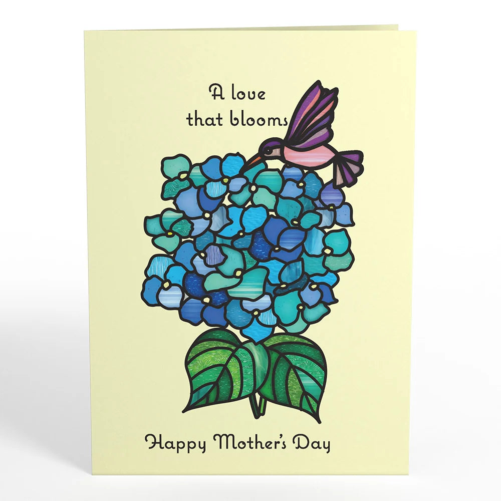 Lovepop Happy Mother’s Day Hydrangeas Suncatcher Card & Bouquet Bundle