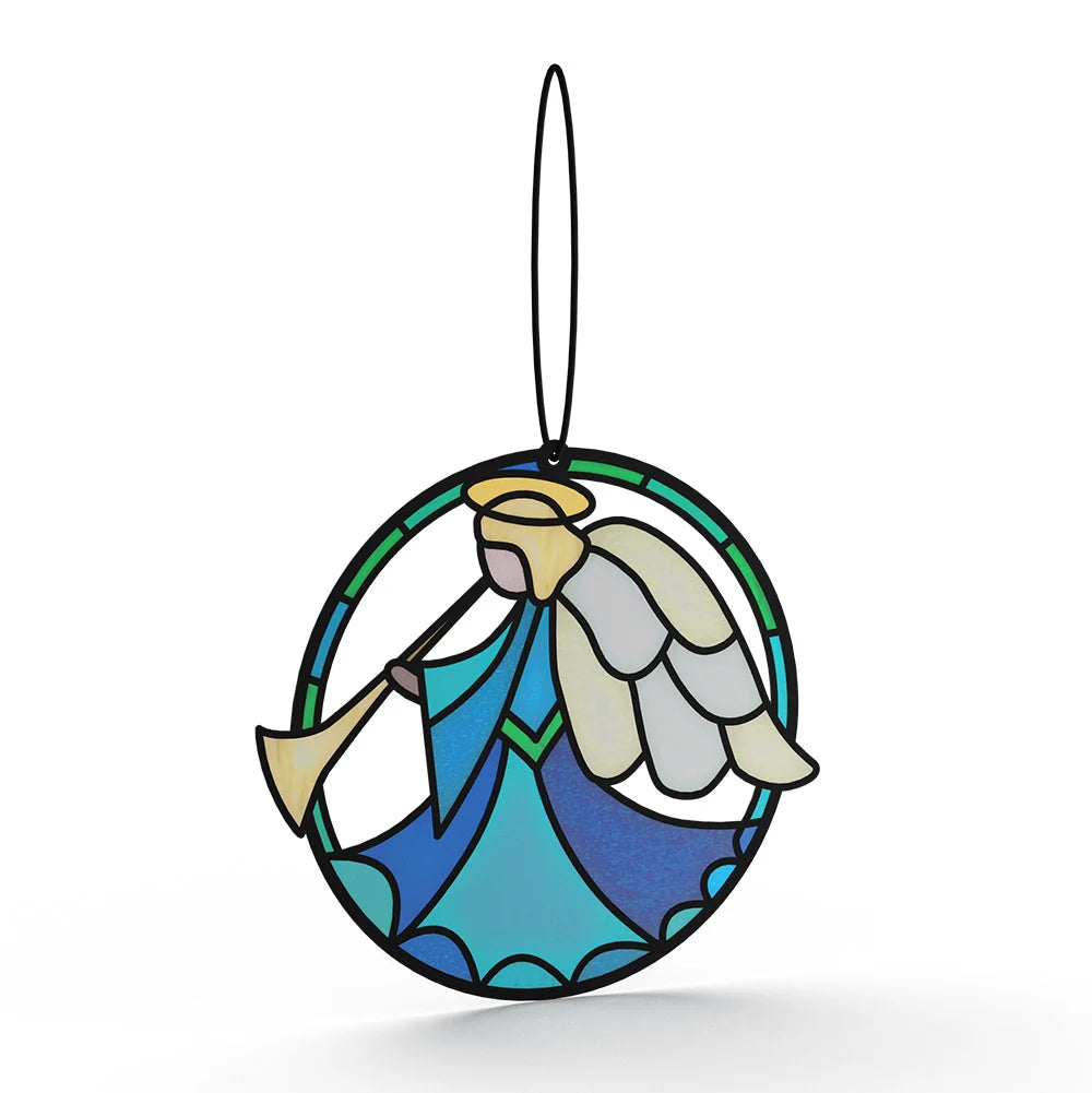 Lovepop Angel Blessings to You Confirmation Suncatcher Card and Sentiment Set Glass