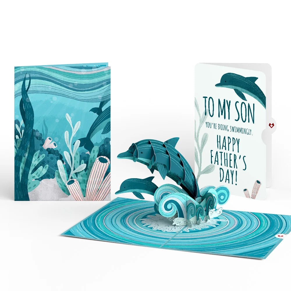 Lovepop Playful Dolphins Father’s Day Pop-Up Card and Sentiment Set for Son