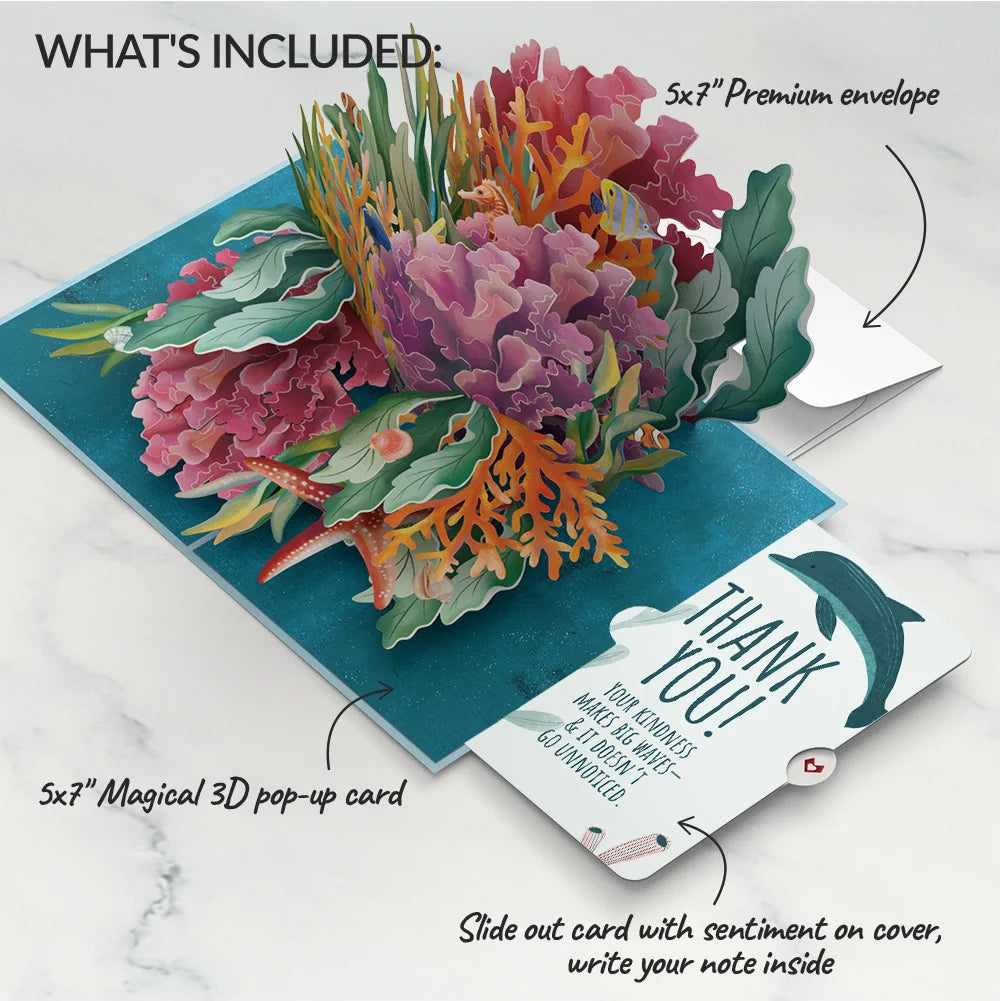 Lovepop Coral Reef Wonders Thank You Pop-Up Card and Sentiment Set