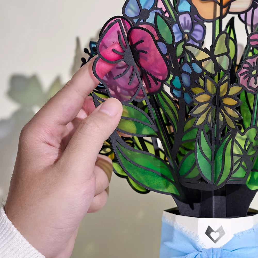 Lovepop Just Because Butterfly Pop-Up Card & Suncatcher Bouquet Bundle
