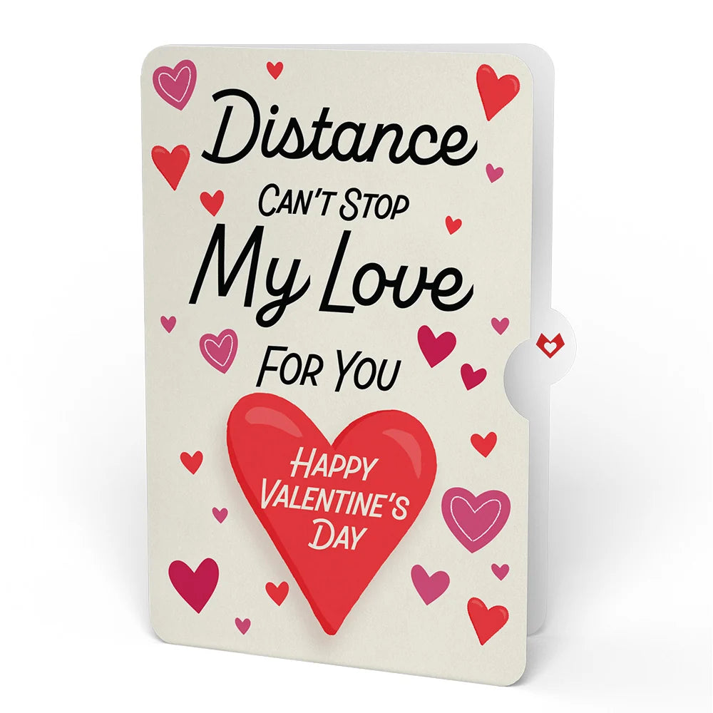 Lovepop Love You A-Lotl Distance Can’t Stop My Love Valentine Pop-Up Card and Sentiment Set
