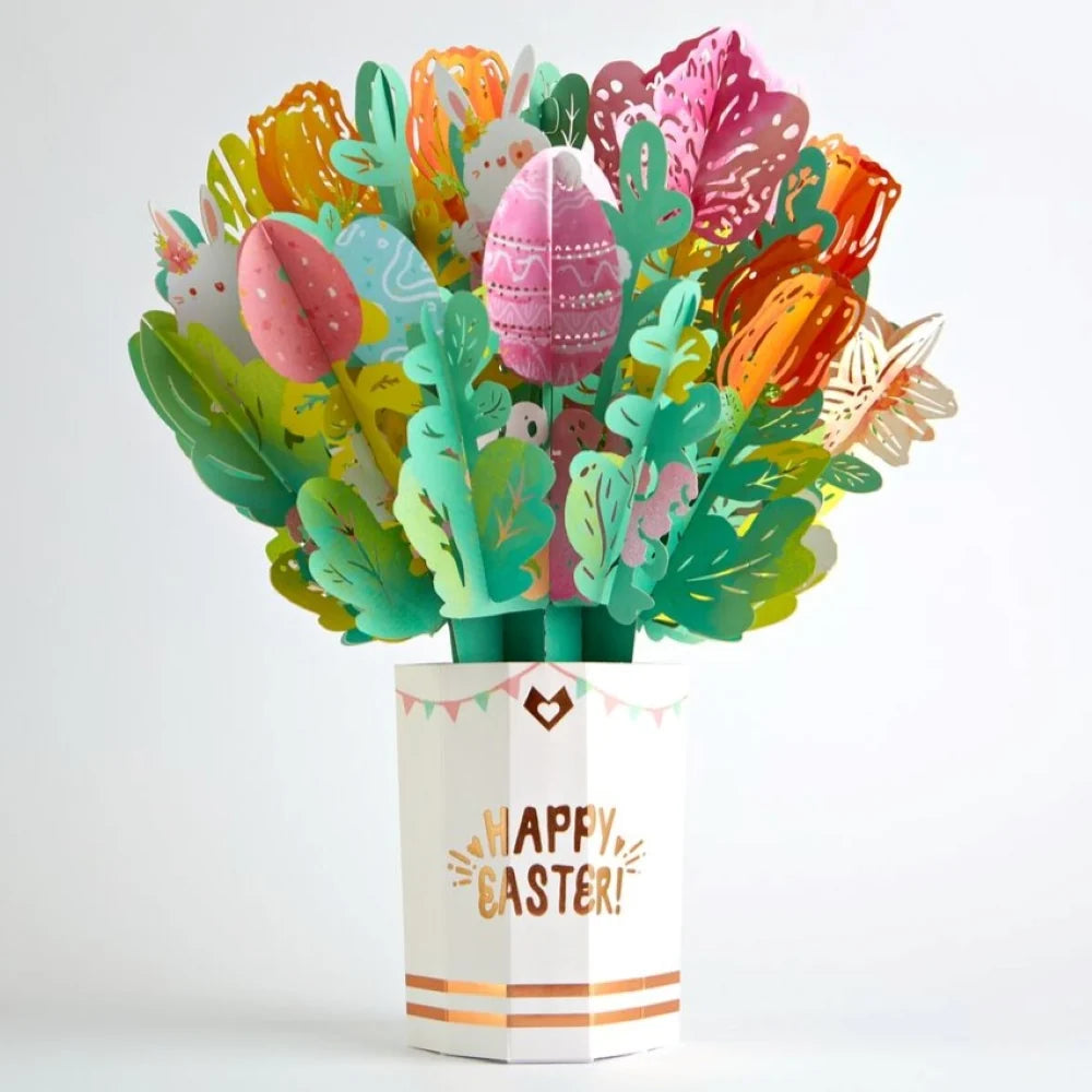 Lovepop Happy Easter Lambs Pop-Up Card & Bouquet Bundle
