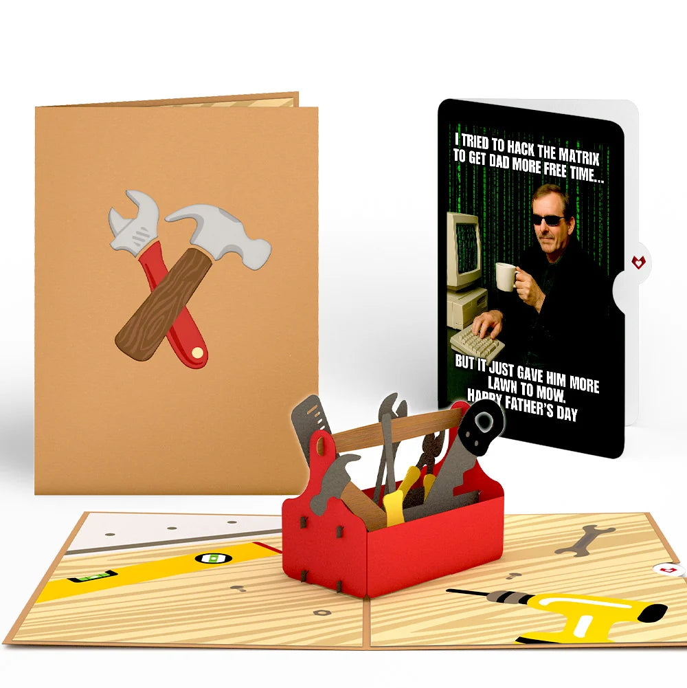 Lovepop Toolbox Father’s Day Pop-Up Card and Matrix Hacker Sentiment Set