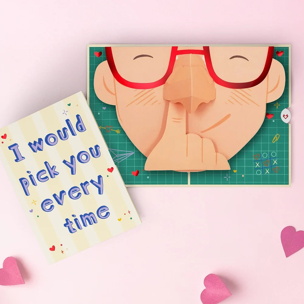 Lovepop Pick You Every Time Pop-Up Card Glass