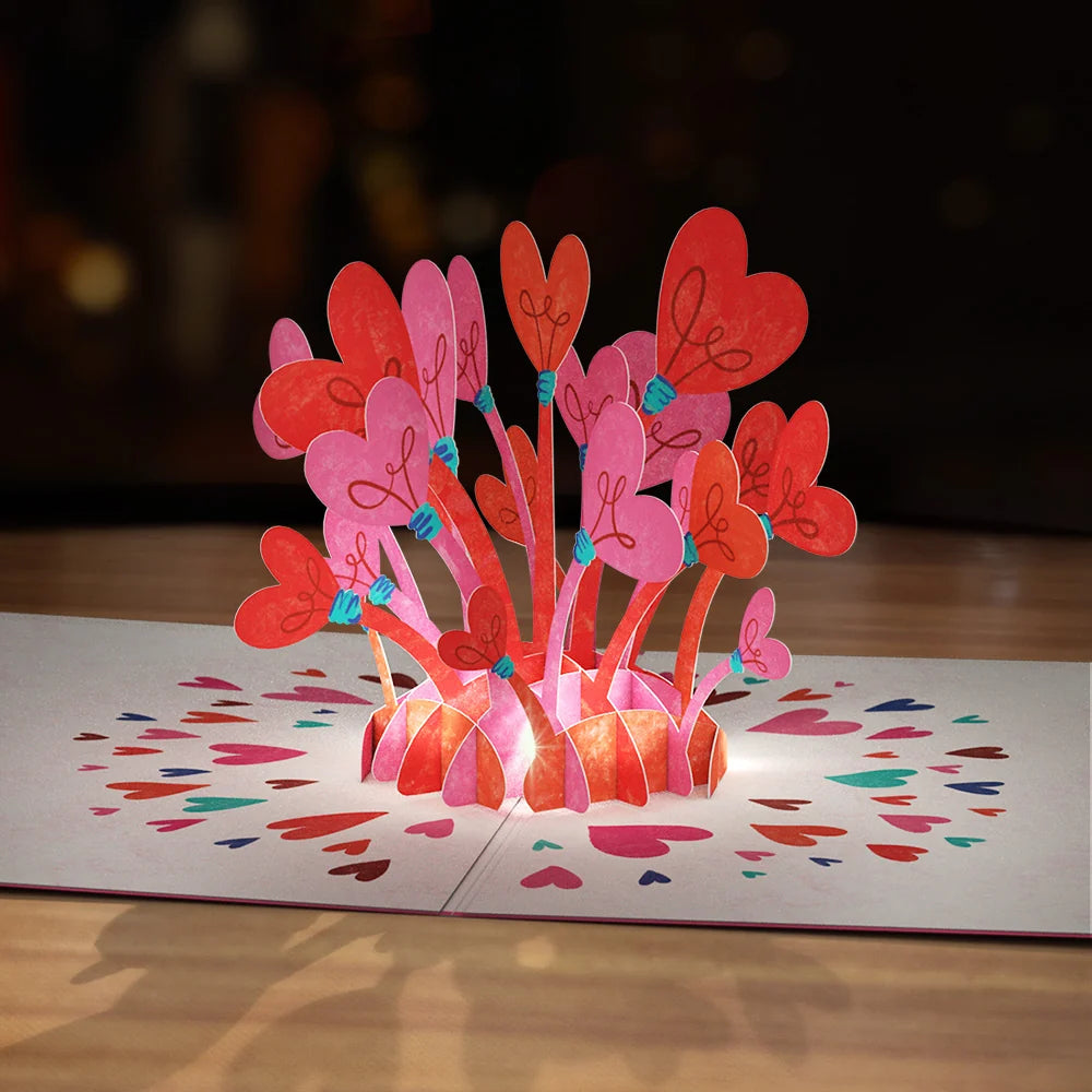 Lovepop You Light Up My Life Light-Up Pop-Up Card & Bouquet Bundle
