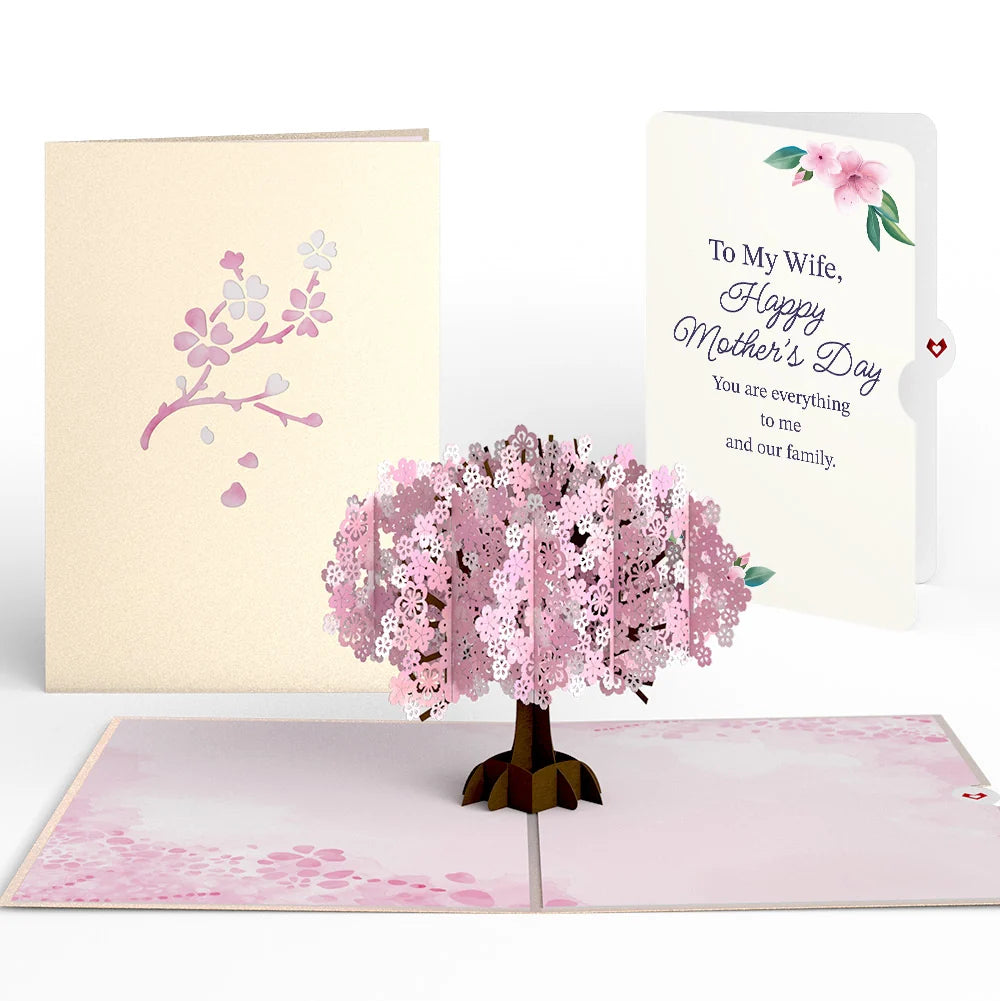 Lovepop Cherry Blossom Mother’s Day Pop-Up Card and Sentiment Set for Wife