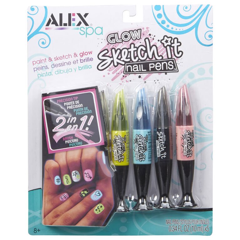 Alex – Spa – Glow Sketch It Nail Pens Brush