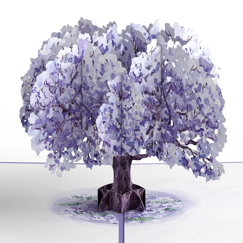 Lovepop Watercolor Jacaranda Tree Birthday Pop-Up Card and Dancing Through Life Sentiment Set