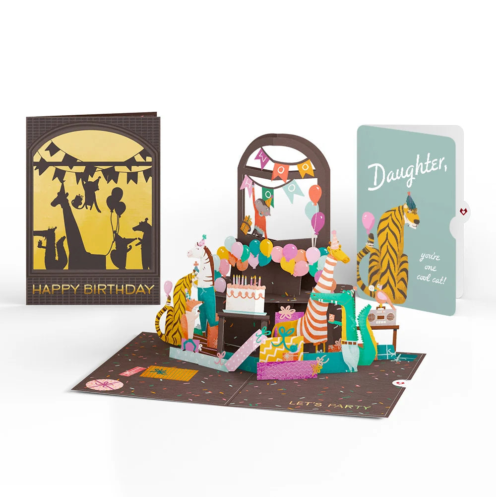 Lovepop Party Animals Birthday Pop-Up Card and Sentiment Set for Daughter