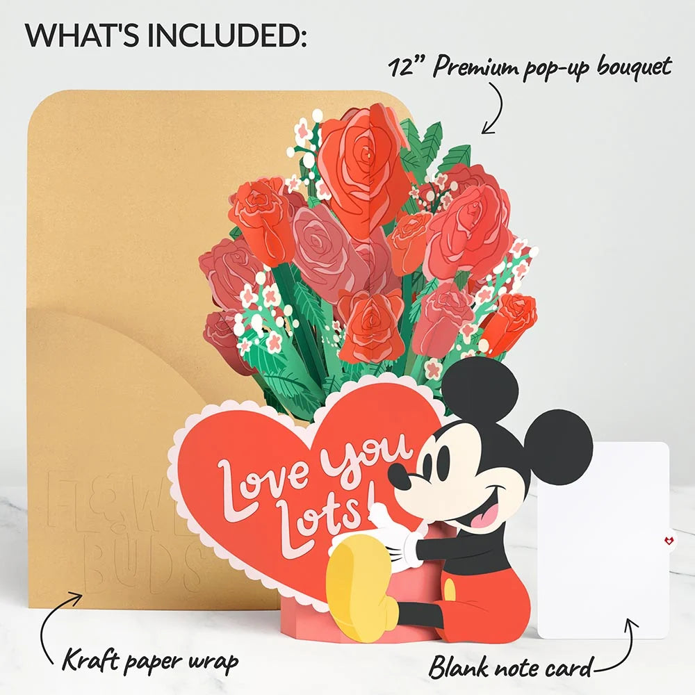 Lovepop Disney’s Mickey Mouse Love You Lots Flower Buds Bouquet