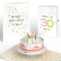 Lovepop Confetti Cake 30th Birthday Pop-Up Card and Sentiment Set Candle