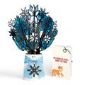 Lovepop Winter Starlight Suncatcher Bouquet and Hungry Cat Christmas Sentiment Set Glass