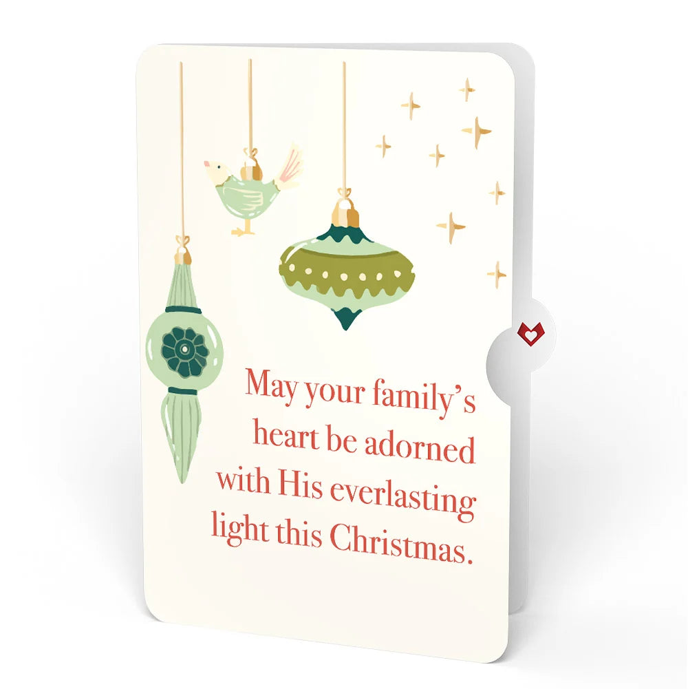 Lovepop Santa Decorating a Christmas Tree Pop-Up Card and Sentiment Set for Family Cream