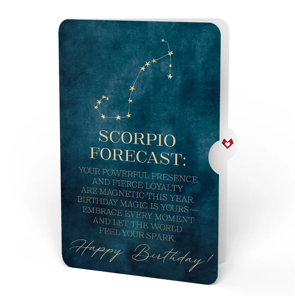 Lovepop Midnight Florals Birthday Pop-Up Card and Scorpio Zodiac Sentiment Set