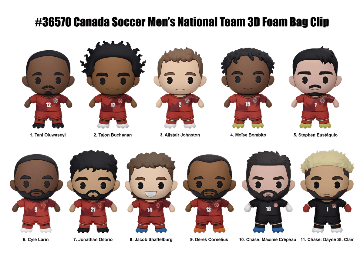 2026 Team Canada World Cup 3D Foam Bag Clip