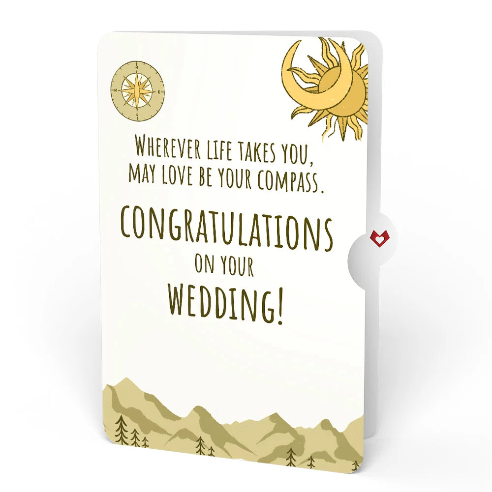 Lovepop Guiding Compass Wedding Pop-Up Card and Sentiment Set Cream