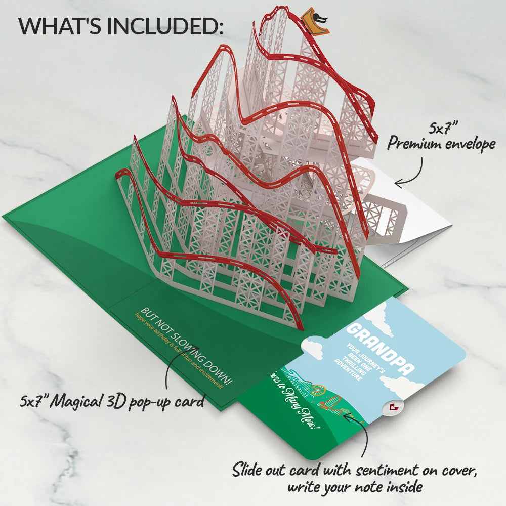 Lovepop Over the Hill Birthday Pop-Up Card and Sentiment Set for Grandfather