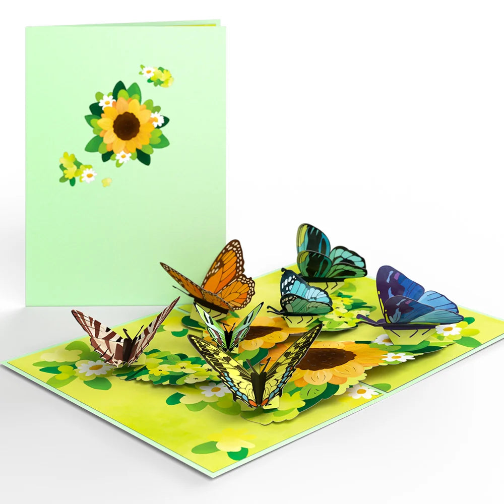 Lovepop Just Because Butterfly Pop-Up Card & Suncatcher Bouquet Bundle