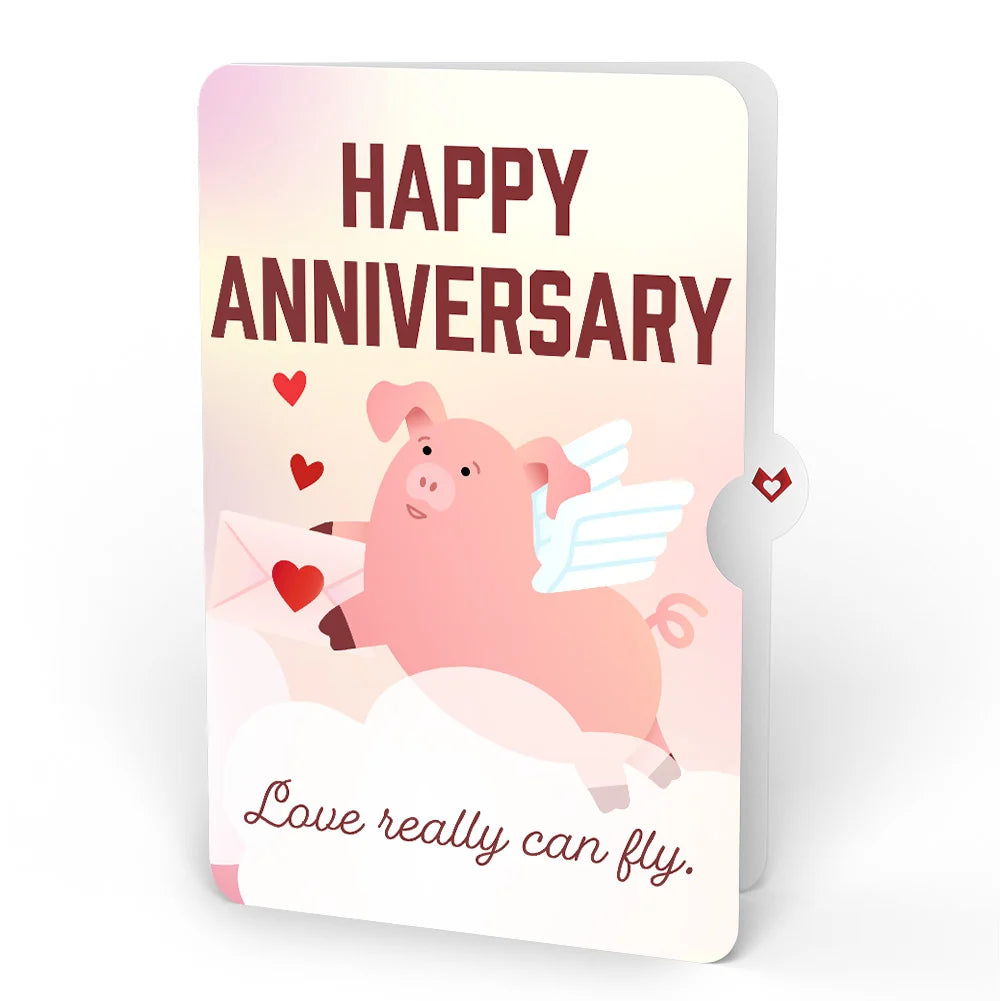 Lovepop Hogs and Kisses Anniversary Music and Light Pop-Up Card and Sentiment Set