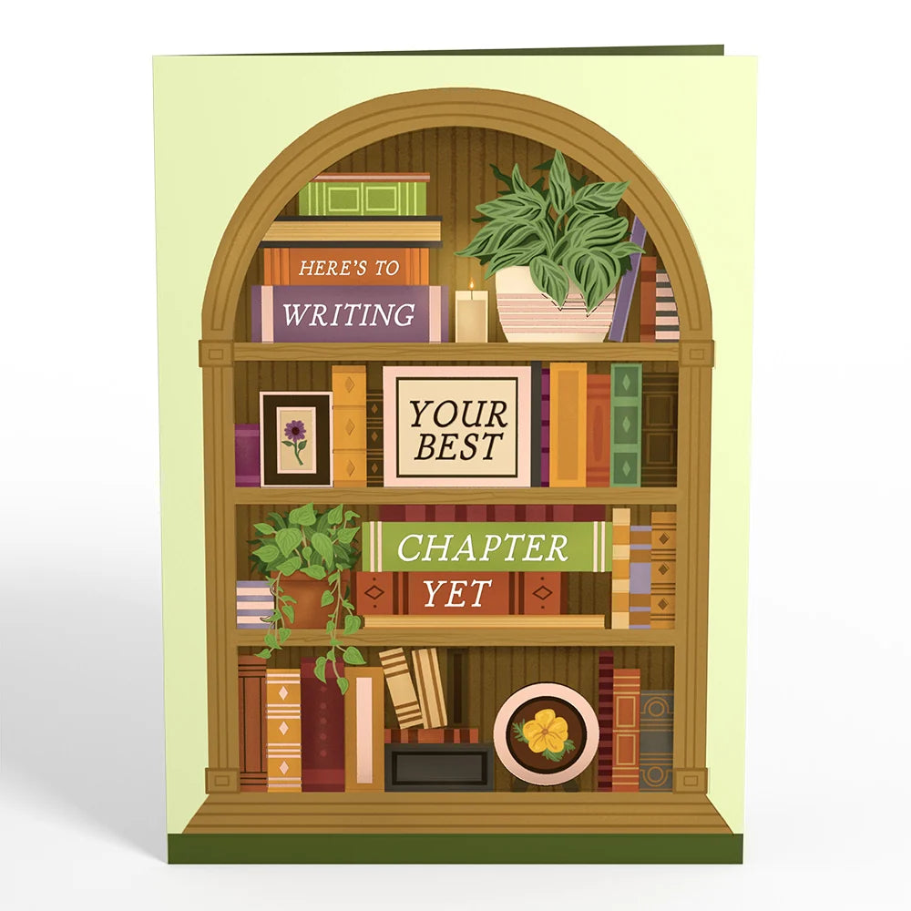Lovepop Best Chapter Yet Petal Pressed Bookmark Card