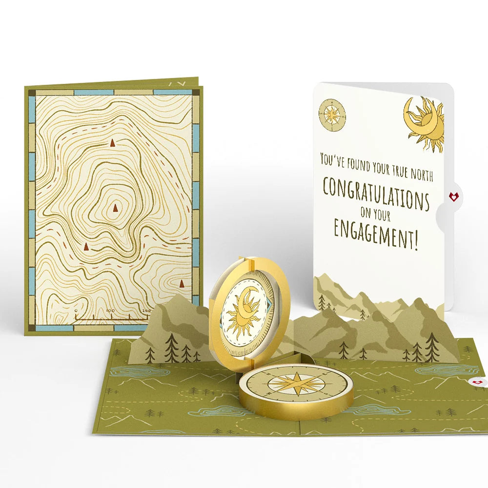 Lovepop Guiding Compass Engagement Pop-Up Card and Sentiment Set