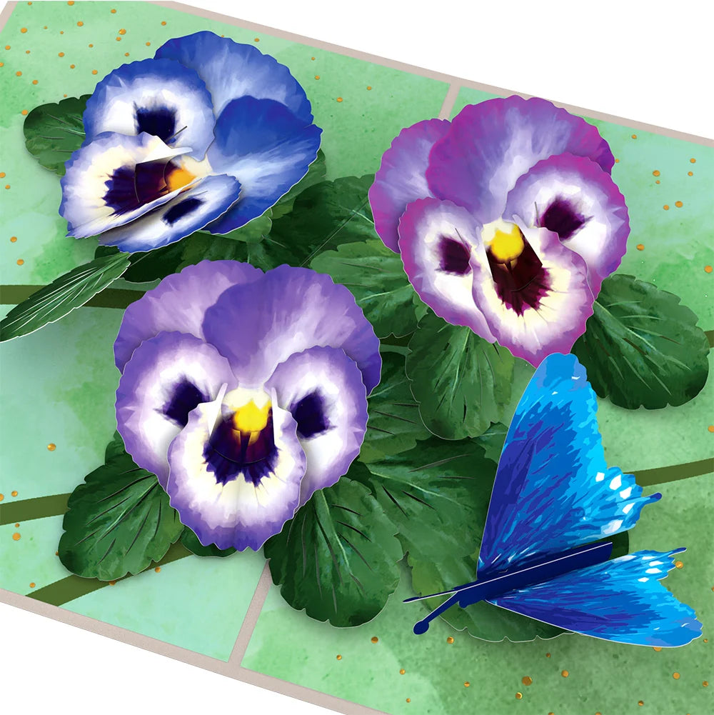 Lovepop Pansies St. Patrick’s Day Pop-Up Card and Sentiment Set
