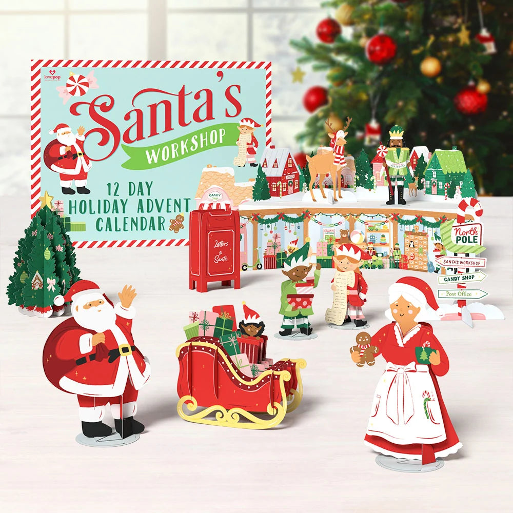Lovepop Santa’s Workshop 12 Day Holiday Advent Calendar