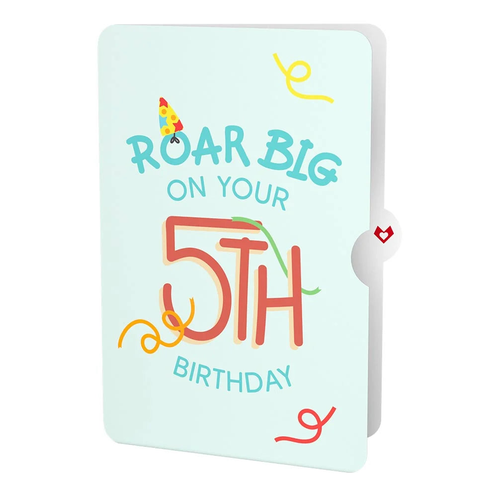 Lovepop Dinosaurs 5th Birthday Pop-Up Card and Sentiment Set