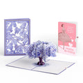 Lovepop Watercolor Jacaranda Tree Birthday Pop-Up Card and Dancing Through Life Sentiment Set