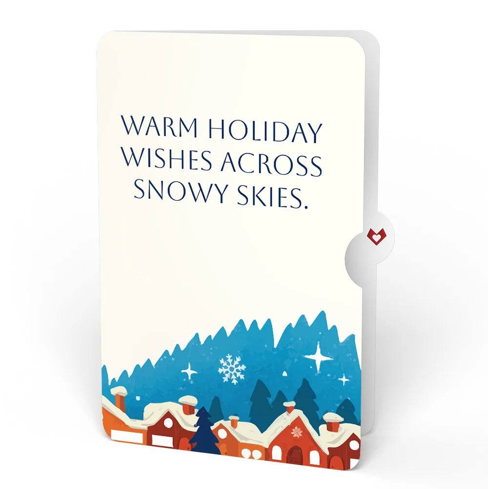Lovepop Christmas Eve Sleigh Ride Music and Lights Pop-Up Card and Snow Village Holiday Sentiment Set