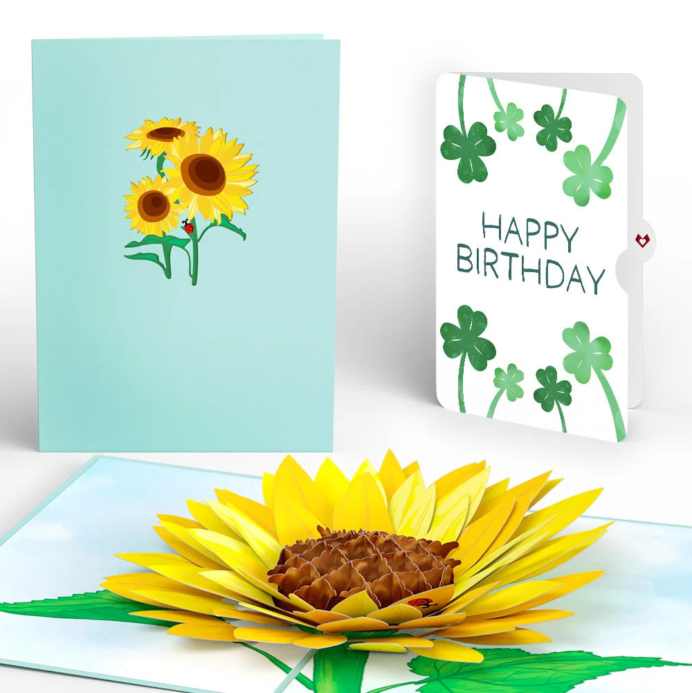 Lovepop Sunflower Bloom Birthday Pop-Up Card and Sentiment Set
