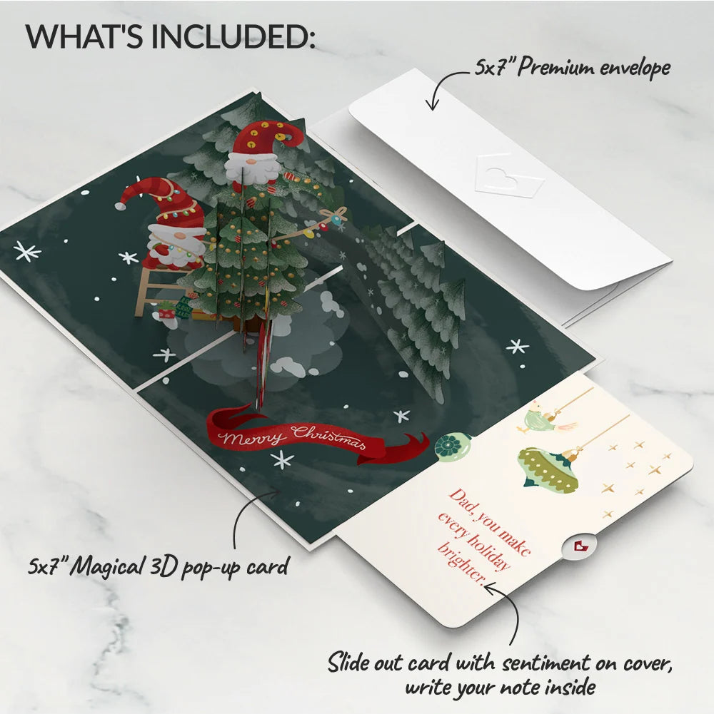 Lovepop Christmas Gnomes Pop-Up Card and Sentiment Set for Dad