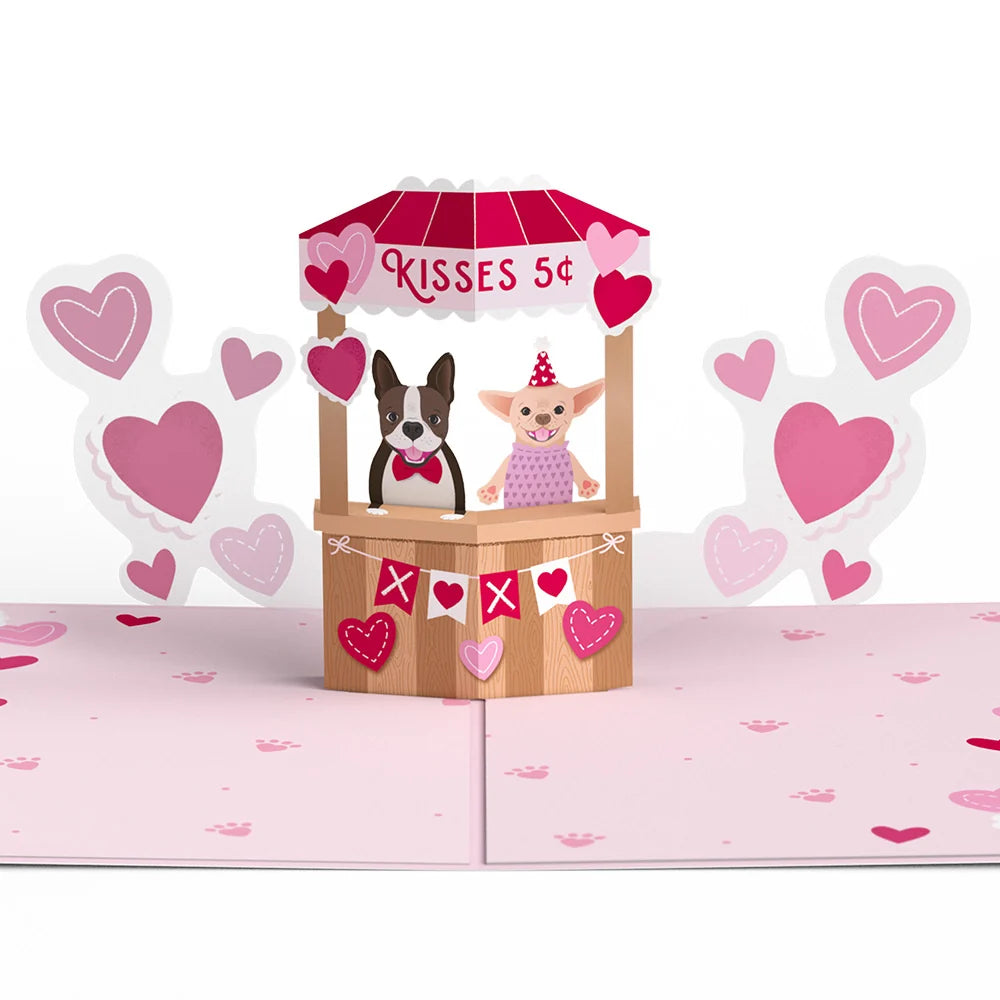Lovepop Love You Furever Dog Kisses Valentine Pop-Up Card and Sentiment Set for Wife