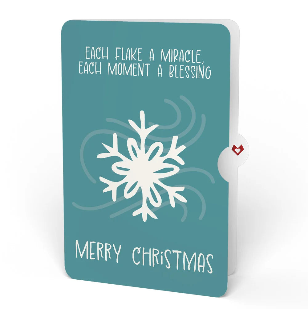 Lovepop Winter Chickadee HeartFelt Charm Card and Snowflake Christmas Sentiment Set