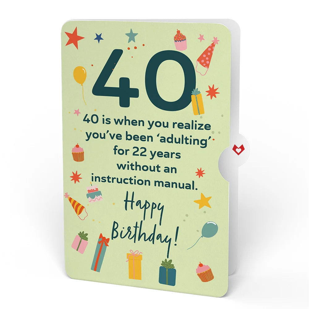 Lovepop 40th Birthday Celebration Pop-Up Card and Sentiment Set
