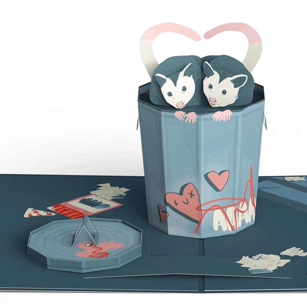 Lovepop Life Without You Is Trash Possums Valentine Pop-Up Card and Sentiment Set