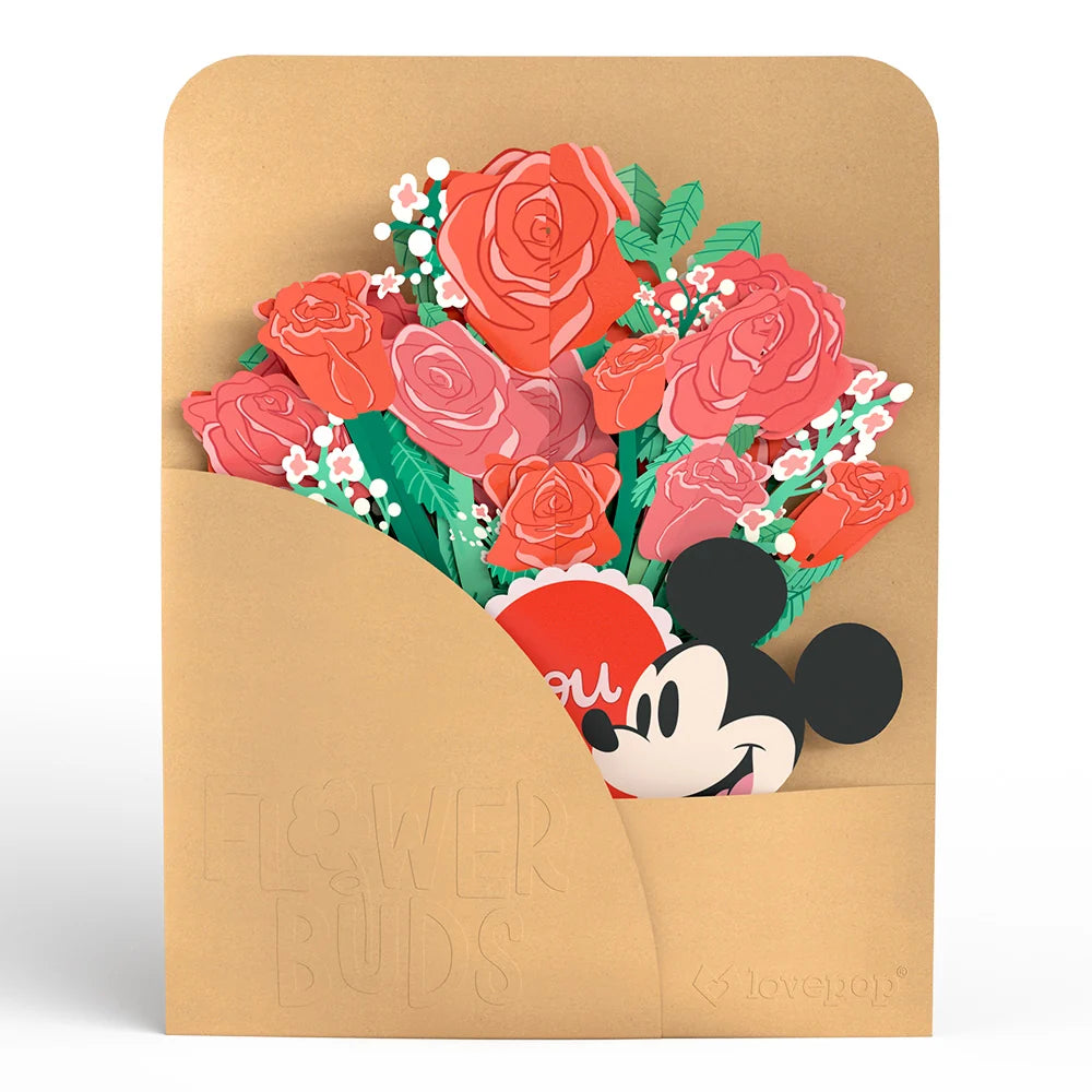 Lovepop Disney’s Mickey Mouse Love You Lots Flower Buds Bouquet