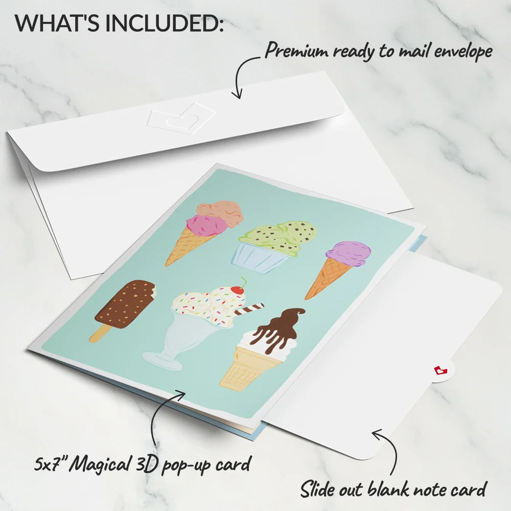 Lovepop Sweet Day Ice Cream Pop-Up Card