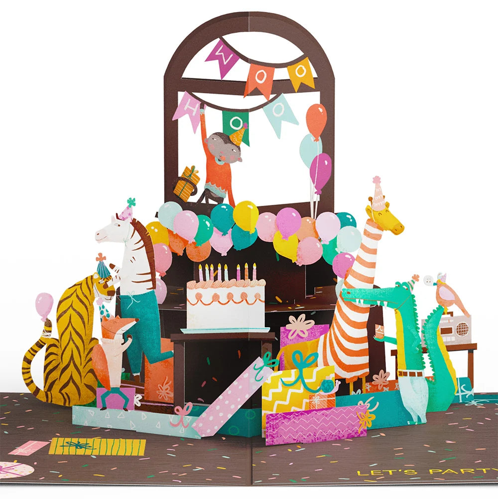 Lovepop Party Animals Birthday Pop-Up Card and Sentiment Set for Daughter