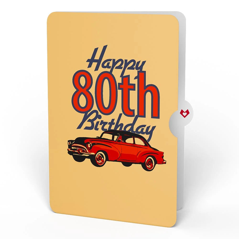 Lovepop Classic Car 80th Birthday Pop-Up Card and Sentiment Set
