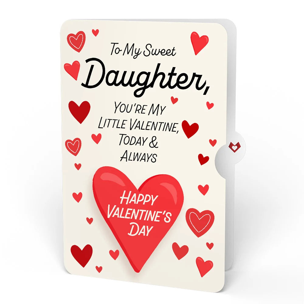 Lovepop ‘Happy Valentine’s Day’ Love Cat Plushpop Card and Sentiment Set for Daughter
